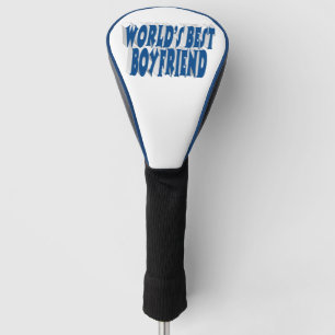 Boyfriend with sea blue typography golf head cover