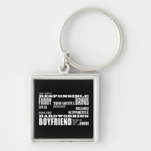 Boyfriends Best & Greatest Boyfriend : Qualities Keychain