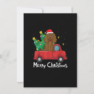 Boykin Spaniel Christmas Ornament Truck Tree Dog M Invitation