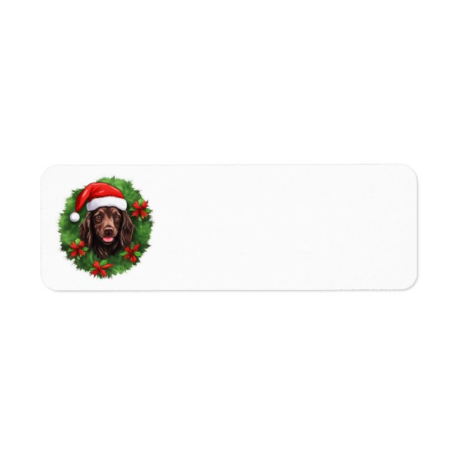 Boykin Spaniel Christmas Wreath (Front)