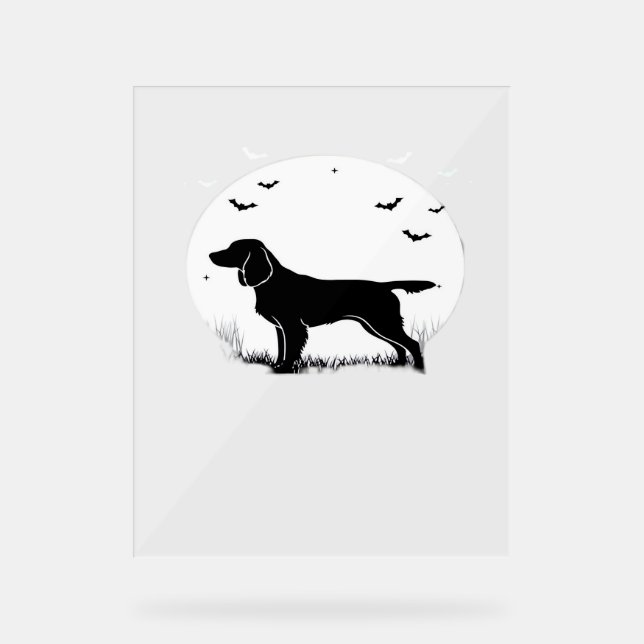 Boykin Spaniel Dog - Halloween Moon Silhouette Cla (Recto)