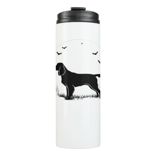 Boykin Spaniel Dog – Halloween Moon Silhouette Cla Thermal Tumbler (Front)