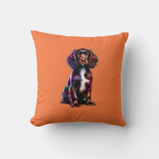 Boykin Spaniel Dog Throw Pillow (Front)
