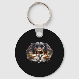 Boykin Spaniel Dog With Mallard Ducks Hunting Duck Keychain