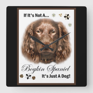 Boykin Spaniel Gifts Square Wall Clock