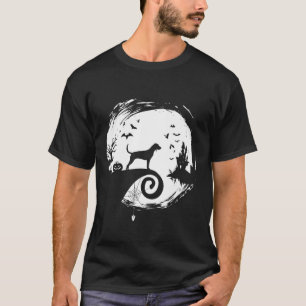 Boykin Spaniel Halloween Costume Moon Silhouette H T-Shirt