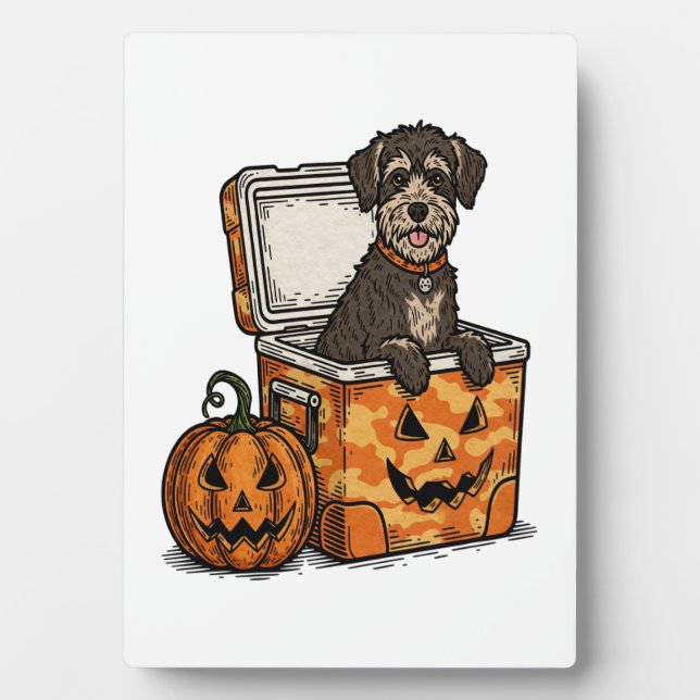 Boykin Spaniel Halloween Plaque (Front)