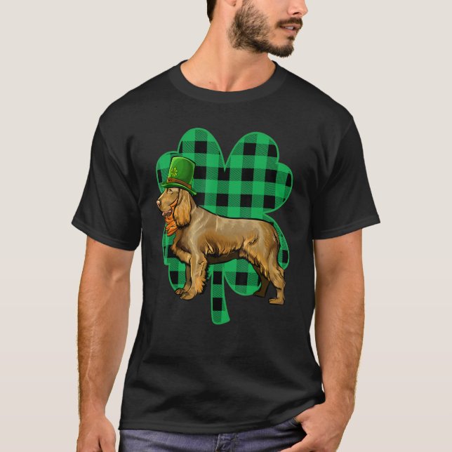 Boykin Spaniel Leprechaun St Patricks Day Lucky C T-Shirt (Front)
