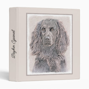 Boykin Spaniel Painting - Cute Original Dog Art Binder