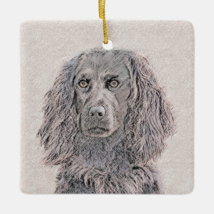 Boykin Spaniel Painting - Cute Original Dog Art Ceramic Ornament
