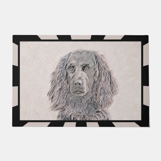 Boykin Spaniel Painting - Cute Original Dog Art Doormat (Front)