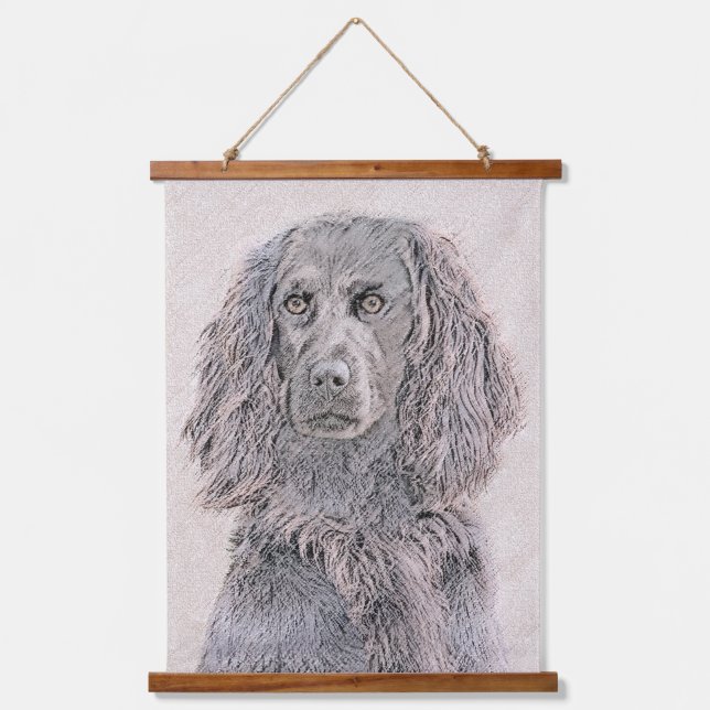 Boykin Spaniel Painting - Cute Original Dog Art Hanging Tapestry (Front)