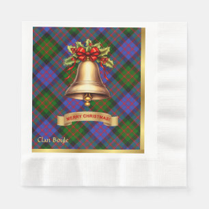 Boyle Personalized Tartan Christmas Napkin