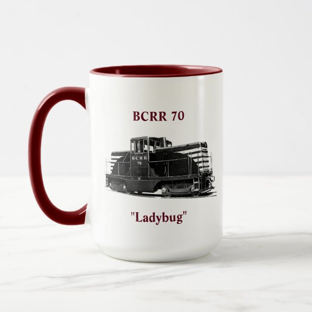 Boyne City Mug - Darker Maroon Colour (Left)