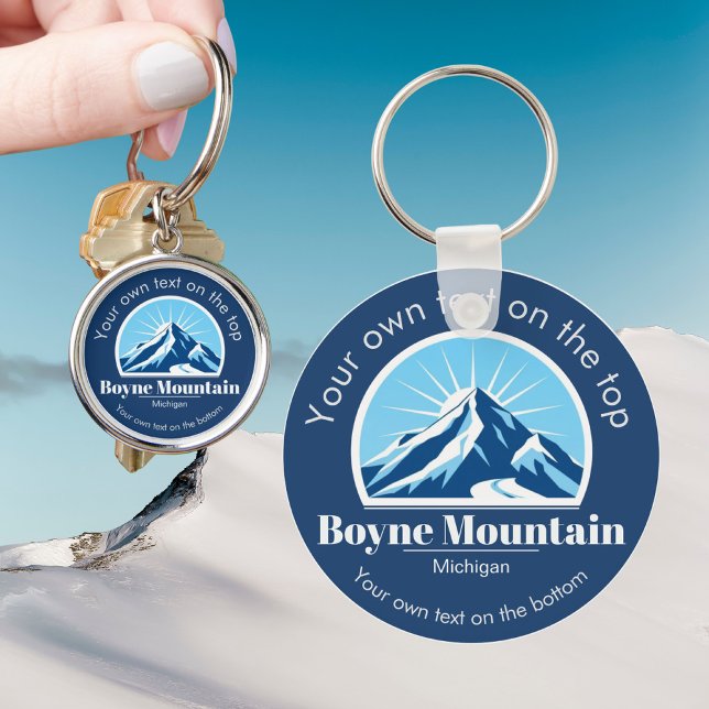 Boyne Mountain Michigan ski resort gift  Keychain (Creator Uploaded)