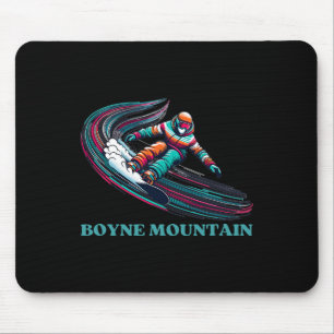 Boyne Mountain Michigan Snowboarding Mouse Pad