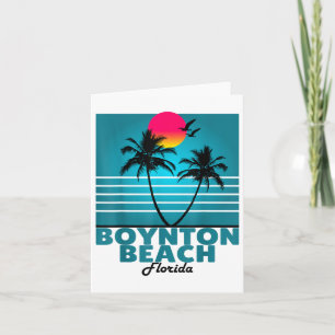 Boynton Beach Florida Fl Summer Palm Trees _1  Card