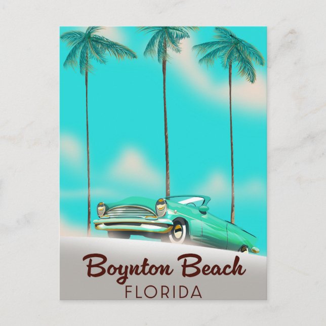 Boynton Beach Florida Holiday Postcard (Front)