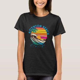 Boynton Beach Retro 1980s Style Florida Beach T-Shirt