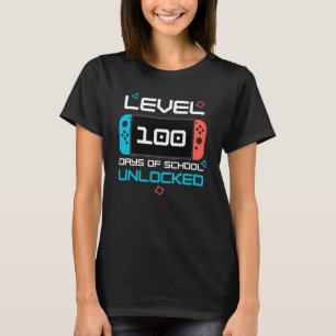 Boys 100 Days Of School Retro Gamer Video Games 10 T-Shirt