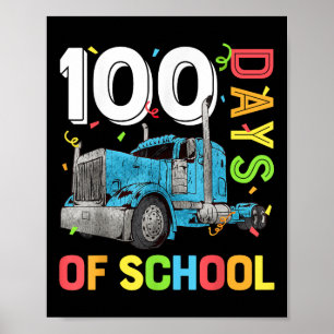 Boys 100 Days Of School Teachers 100th Day Of Scho Poster