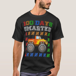 Boys 100th Day of School Monster Truck 100 Days Sm T-Shirt