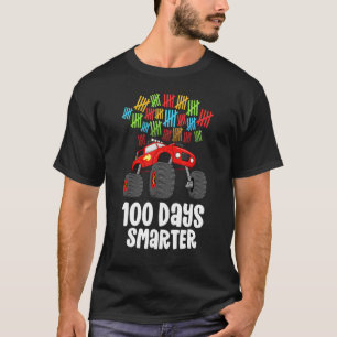 Boys 100th Day of School  Monster Truck 100 Smarte T-Shirt
