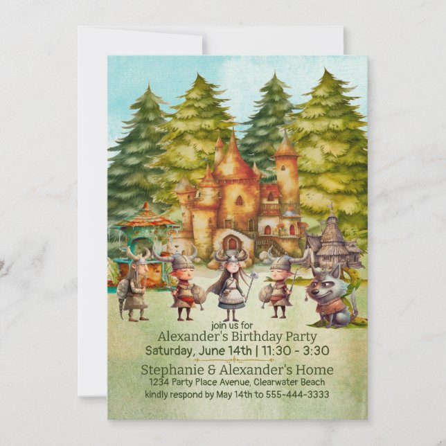 Boys Atlantis The Lost Empire Birthday Invitation (Front)