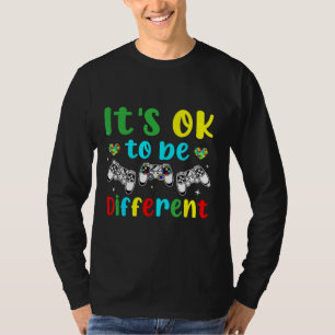Boys Autism Game Autism Awareness Month Day Men T-Shirt