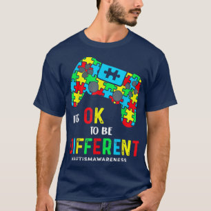 Boys Autism Gift Game Autism Awareness Month Day M T-Shirt