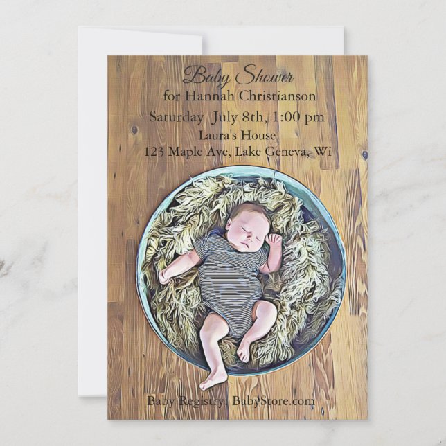 Boy's Baby Shower Invitations (Front)