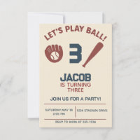 Boys Baseball Bat Sports Birthday Party