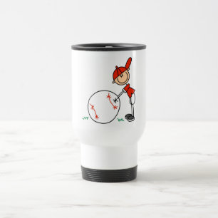 Boys Baseball Customize Tshirts and Gifts Travel Mug