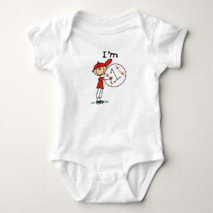 Boy's Baseball I'm 1 Baby Bodysuit