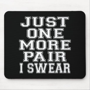Boys Basketball Sneaker Head Just One More Pair Sn Mouse Pad
