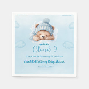 Boys Bear Bear Cloud Nine 9  Baby Shower   Napkin