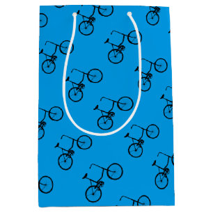 Boys Bike Pattern Medium Gift Bag
