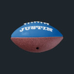 Boys Birthday gift idea Personalized mini football<br><div class="desc">Boys Happy Birthday gift idea Custom name mini football. Cool sports present for children. Add your own personalized name or message. Customizable colour for favourite team. Cute ball game for great son, grandson, nephew, cousin, little brother, friend, family, grandchildren, teen, teenager, coach, dad, players, fans etc. Also nice as Christmas...</div>