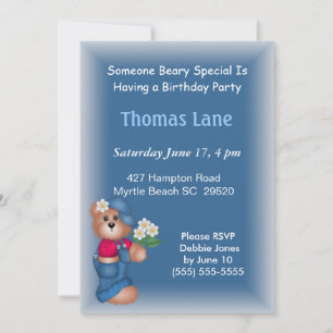 Boys Birthday Invitation