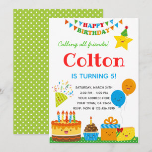 Boys Birthday Invitation