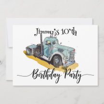 Boys Birthday Party Blue Semi Truck