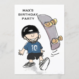 Boy's Birthday Party Invitation