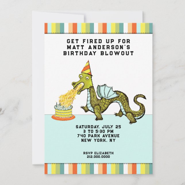 Boy's Birthday Party Invitation (Front)