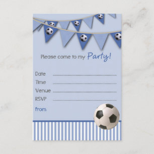 Boys birthday party invite