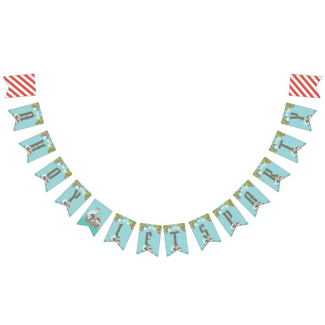 Boy's Birthday - Pirate Party - Let's Party Bunting Flags (All)