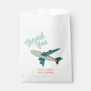 Boys Blue Baby Shower Airplane Baby Shower Favour Bag