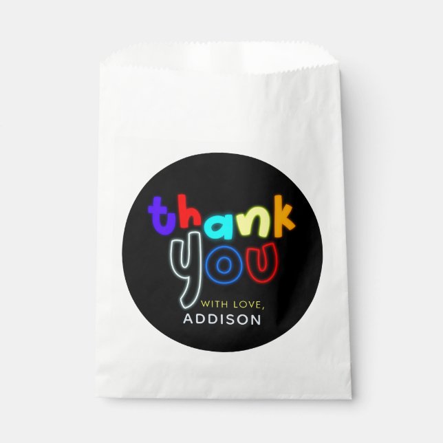  Boys Bounce Neon Trampoline Kids Birthday Favour Bag (Front)