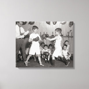 Boys' Boxing Club, 1925 Canvas Print