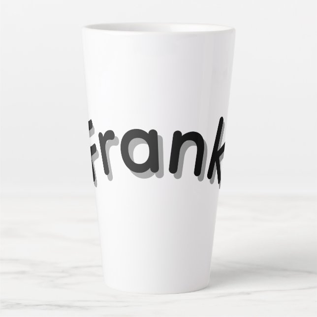 Boys Called Frank, Latte Mug (Front)