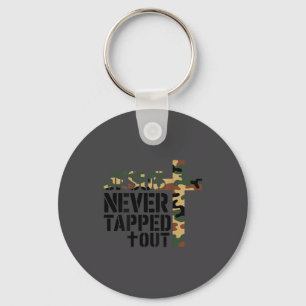 Boys Camo Christian Wrestling Jesus Never Tapped O Keychain